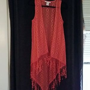 KIMONO boho style Coral color